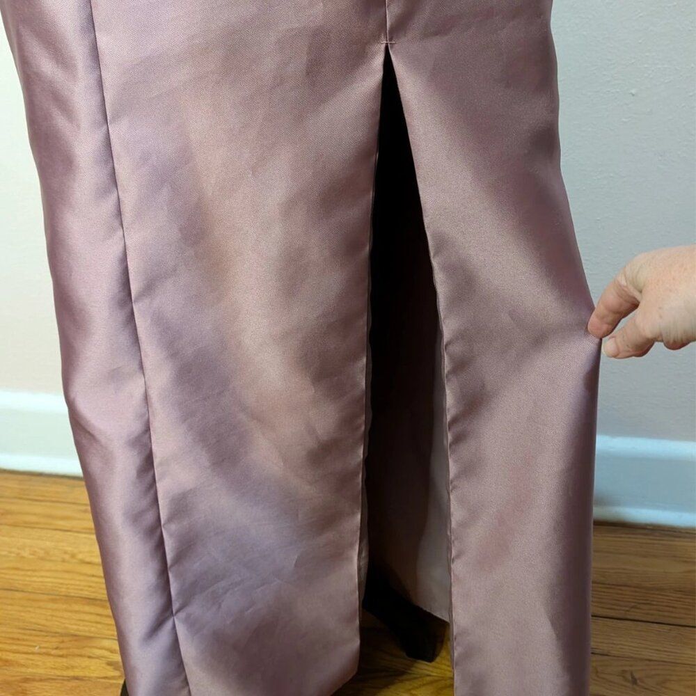 Bella Dusty Rose Pink BB135 Maxi Sleeveless Formal Dress Size 10 - Picture 6 of 15